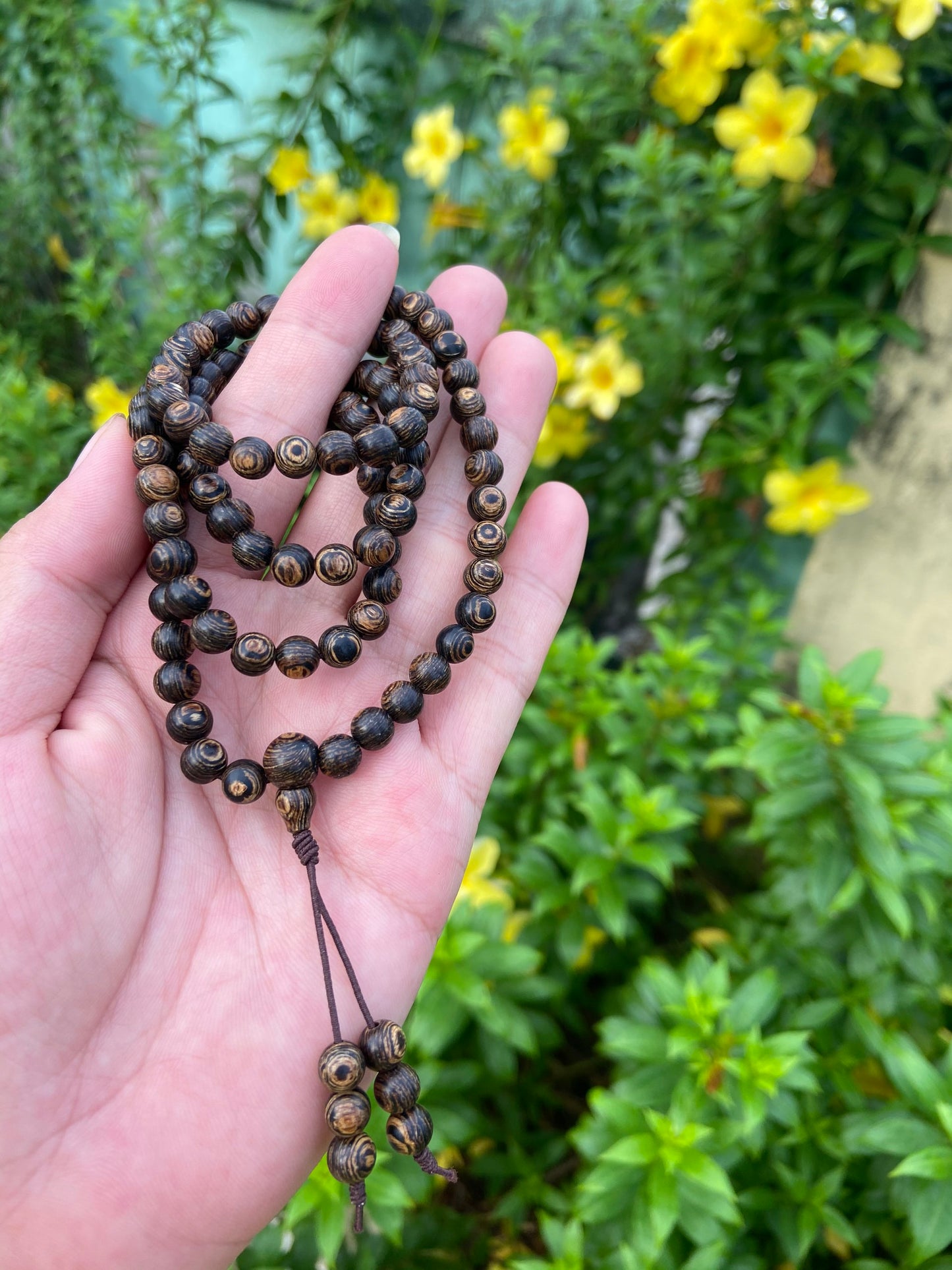 Vietnamese Agarwood 108 Bead,Sink In Water,Agarwood Mala 108 Beads, Necklace Agarwood.