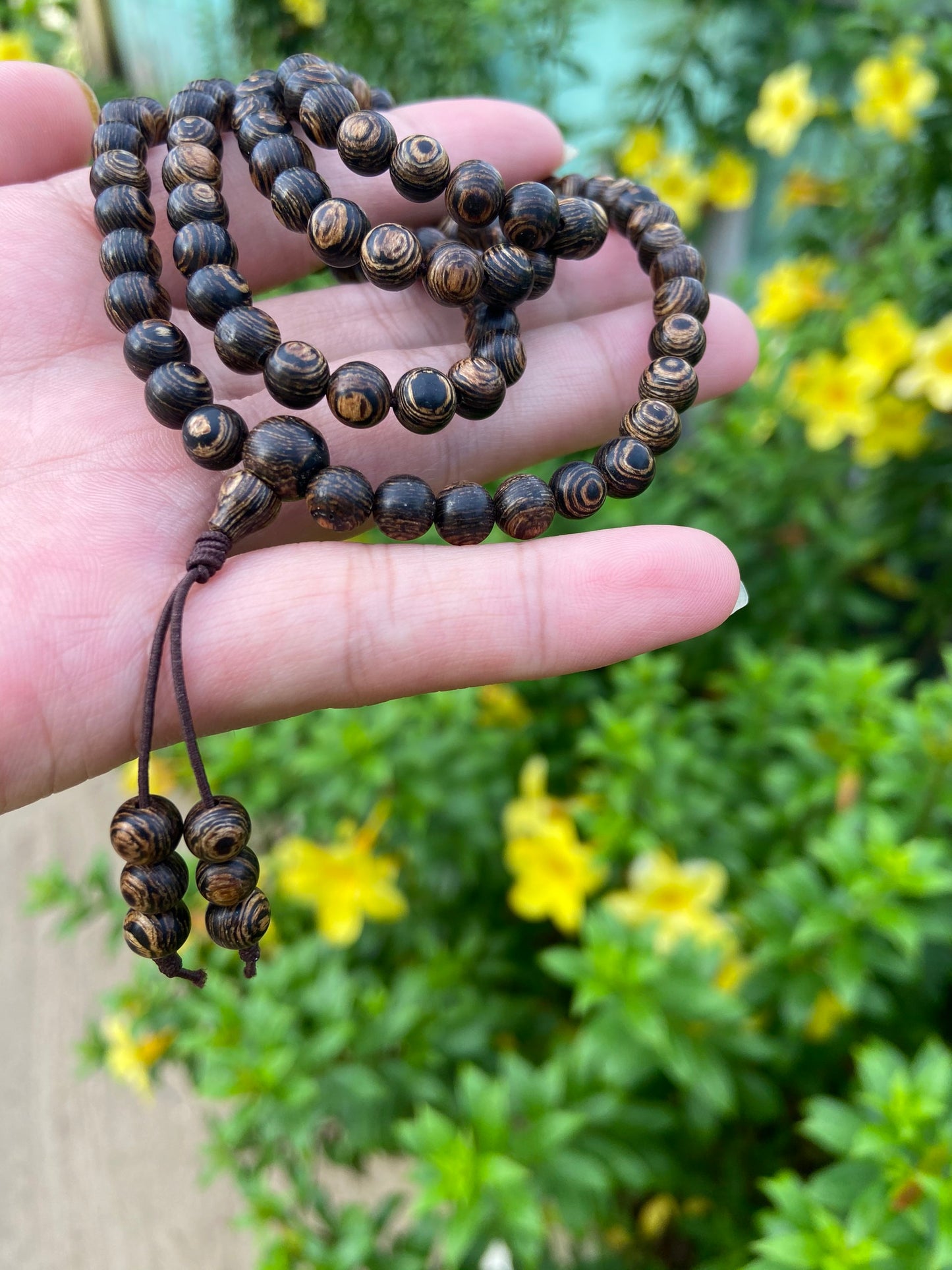 Vietnamese Agarwood 108 Bead,Sink In Water,Agarwood Mala 108 Beads, Necklace Agarwood.