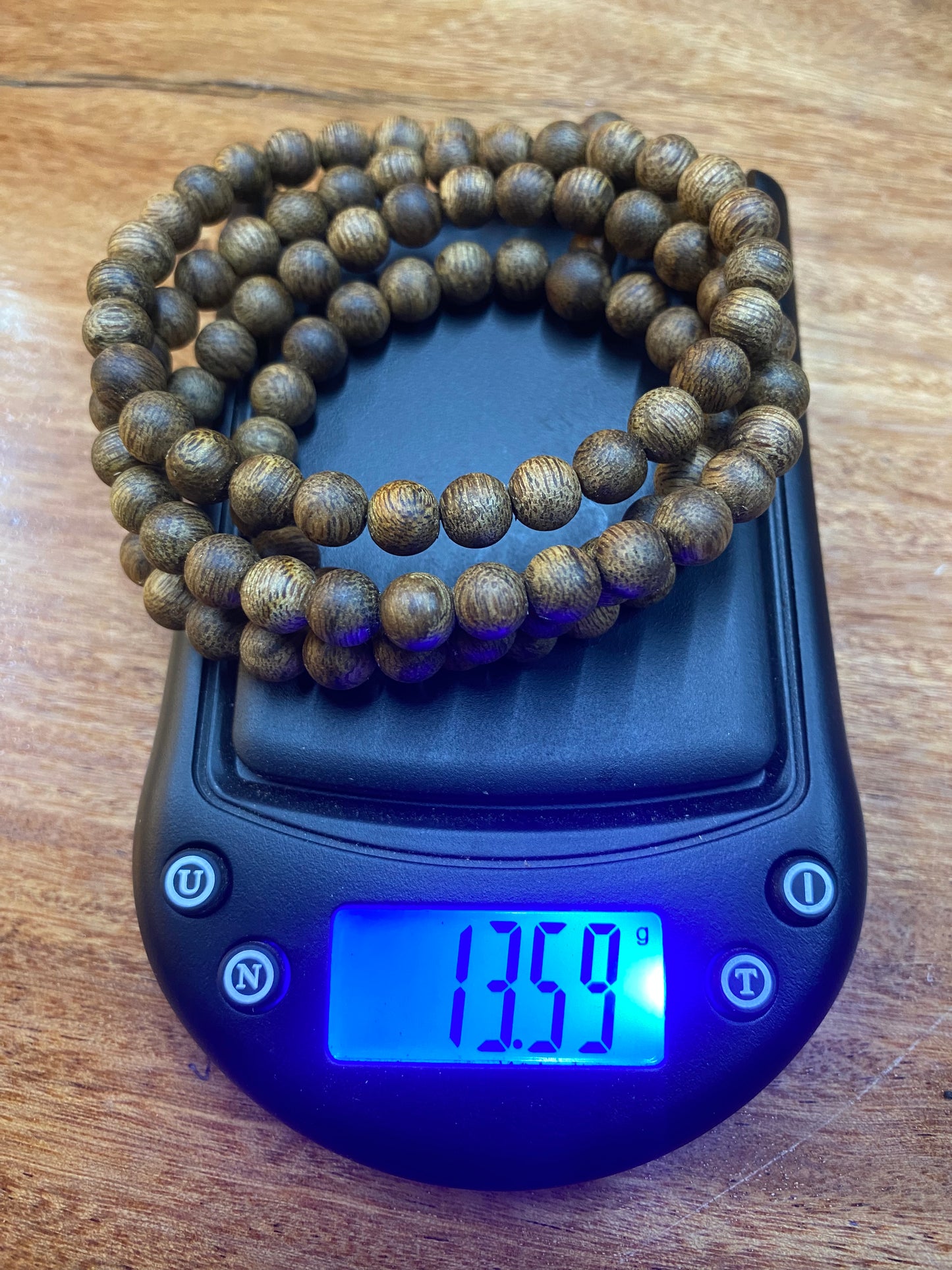 Cambodia Wild Agarwood 108 Beads - Real Agarwood From Pursat Forest, Super Premium Agarwood , Weight 15.59 grams, Only 1.