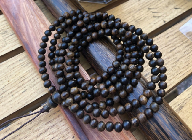 Wild Agarwood Bead Bracelet 108 Beads - Necklace - Grade AAA