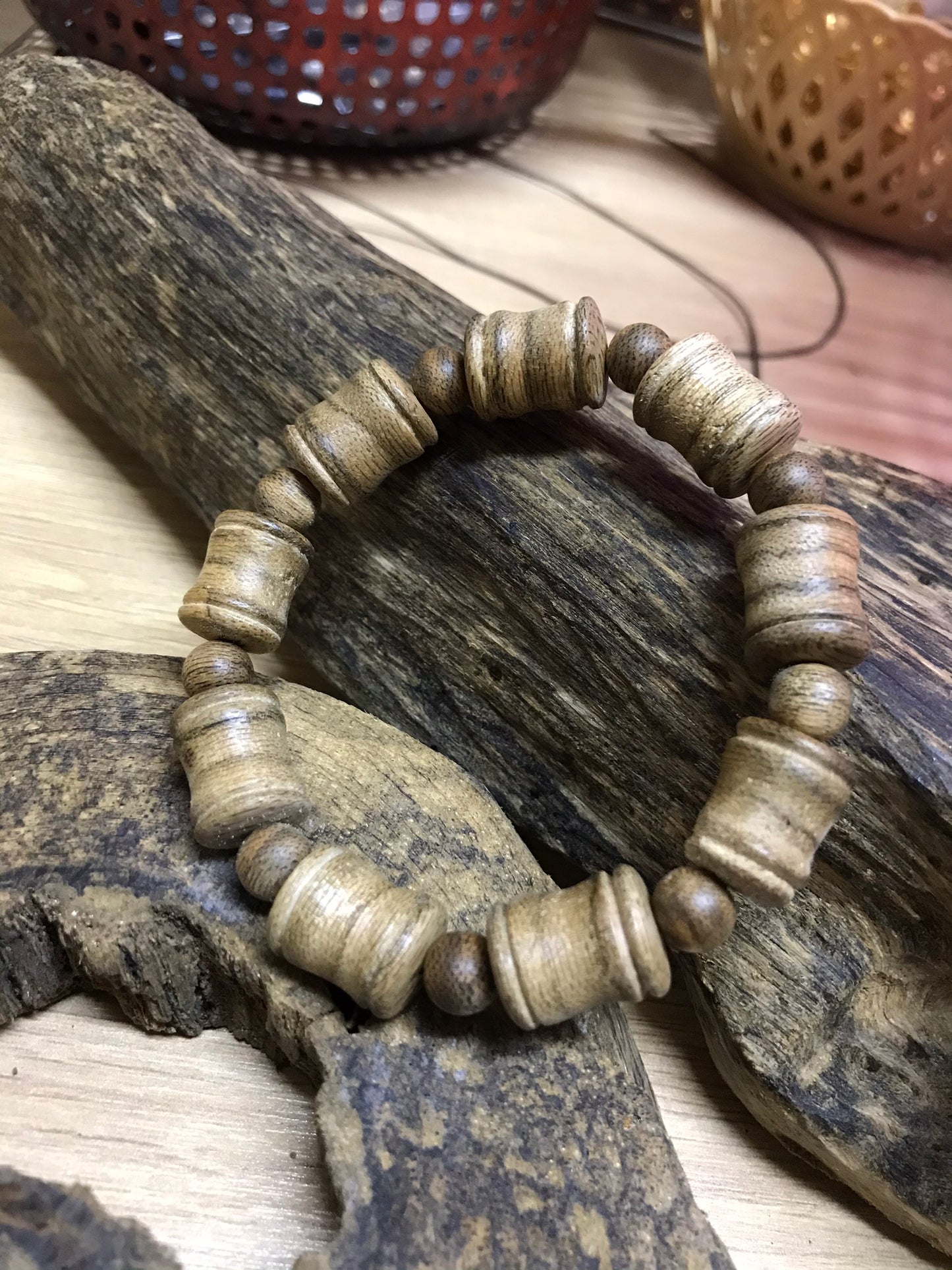 Vietnamese Agarwood Bracelets (Cylindrical) - Grade AA