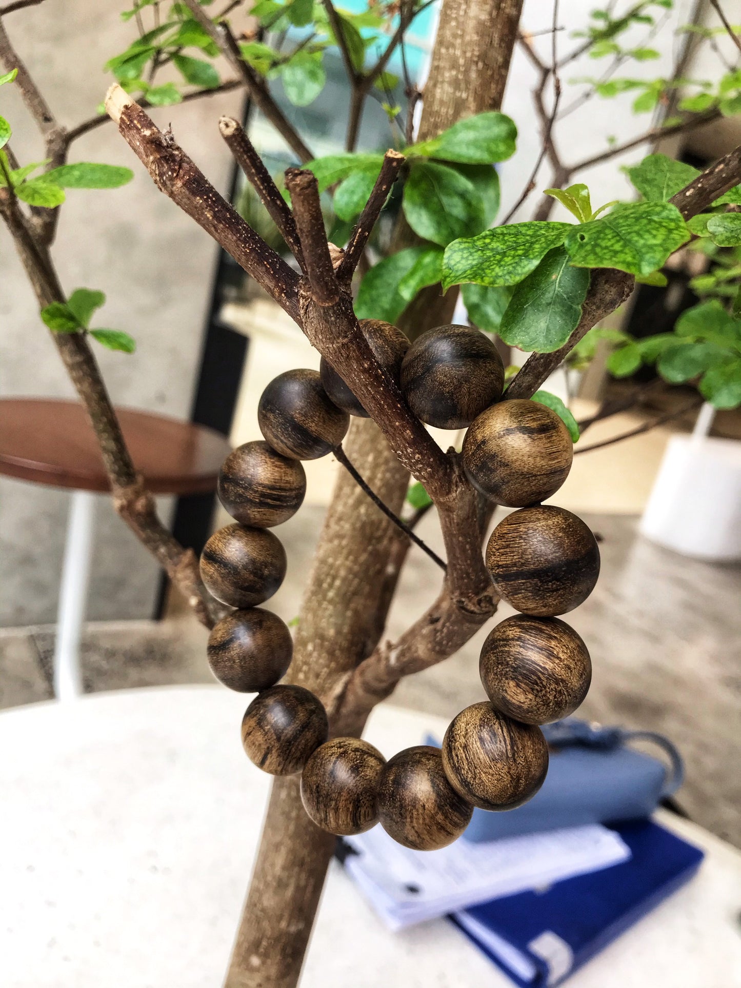 Wild Agarwood Bracelet ,Agarwood Bracelet Beads , Aroma Very Strong ,Fully Submerged In Water , Agarwood Jewelry