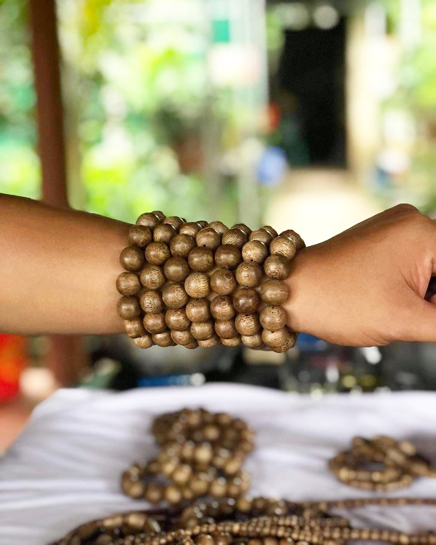 Super Grade Real Vietnamese Wild Agarwood Bracelet Bead - From High Moutain Area Huong Son - Ha Tinh - Vietnamese