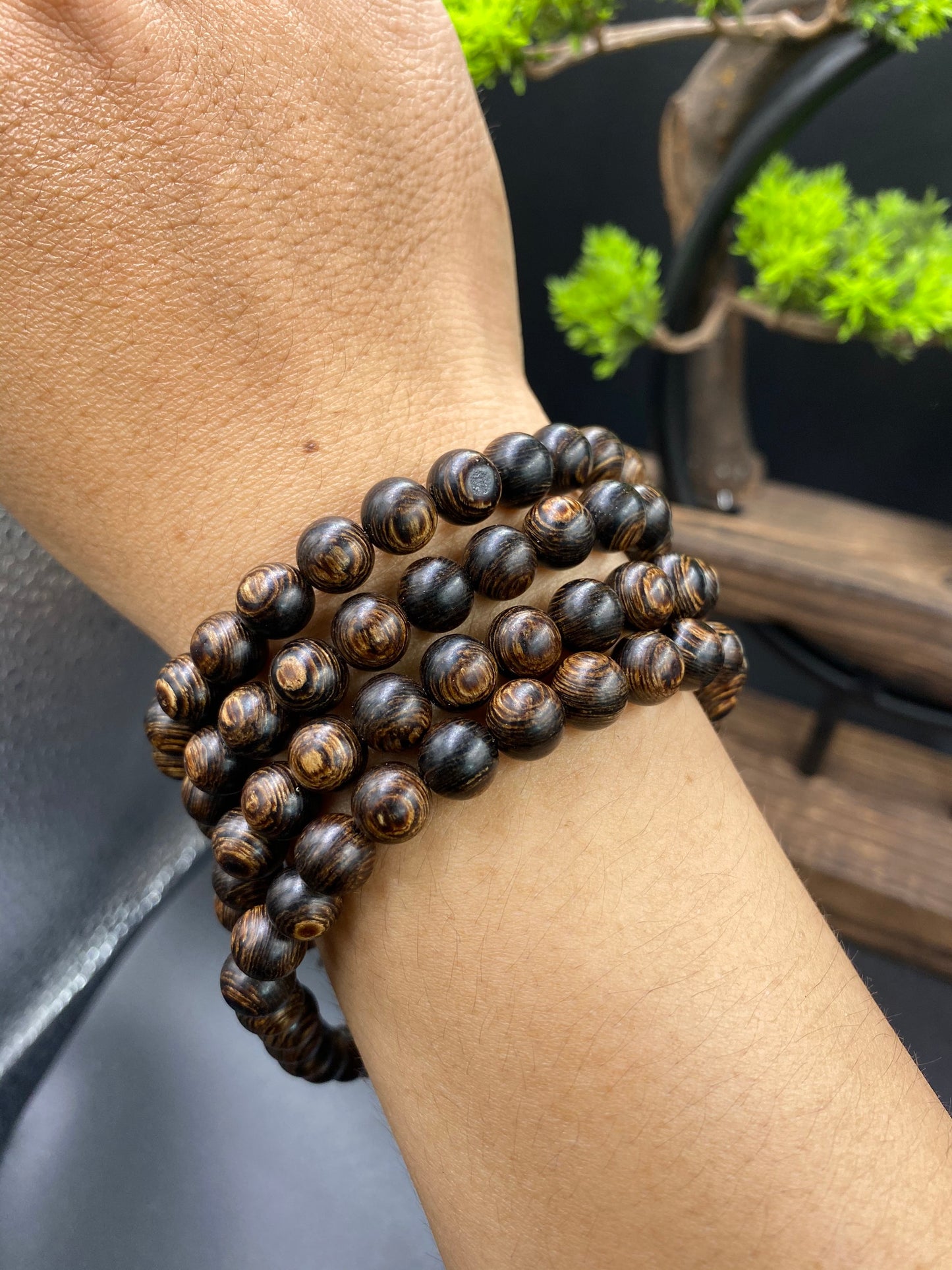 Vietnamese Agarwood 108 Bead,Sink In Water,Agarwood Mala 108 Beads, Necklace Agarwood.