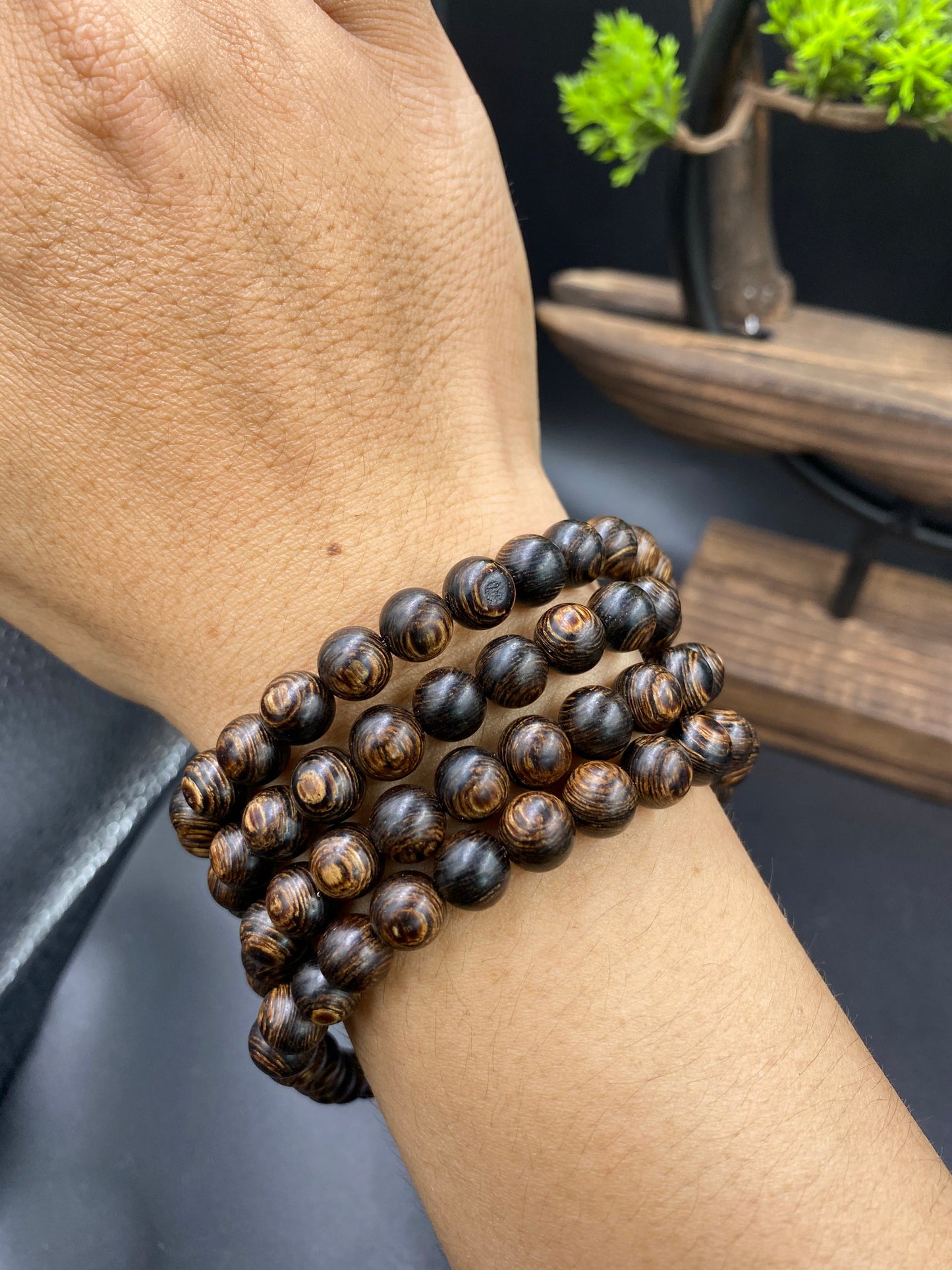 Vietnamese Agarwood 108 Bead,Sink In Water,Agarwood Mala 108 Beads, Necklace Agarwood.