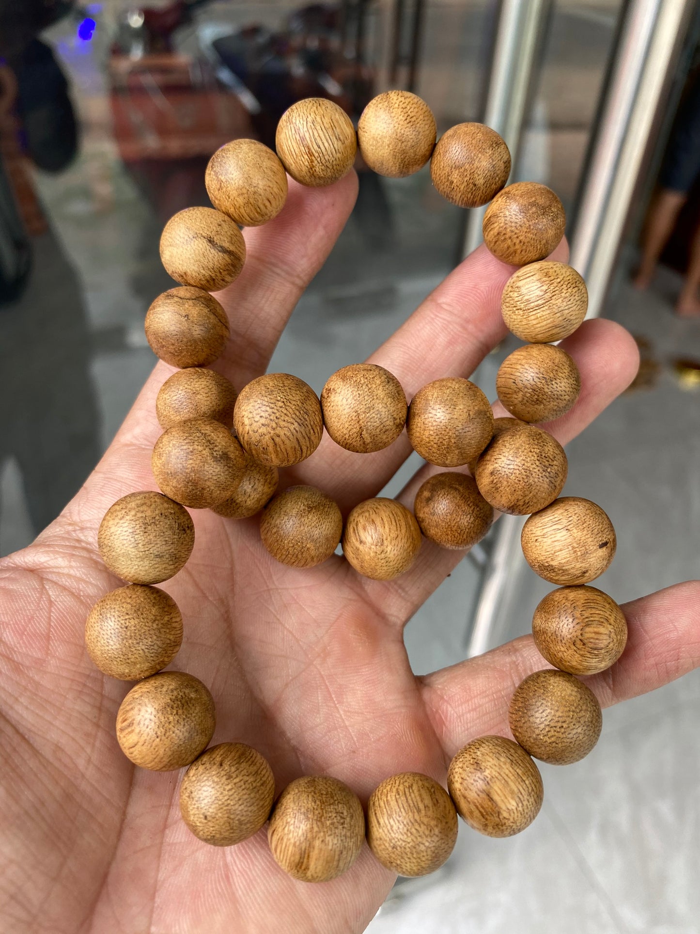 Indonesia Wild Agarwood Bracelet - From East Kalimantan Island,Strong Aroma ,Sweet Fragrance