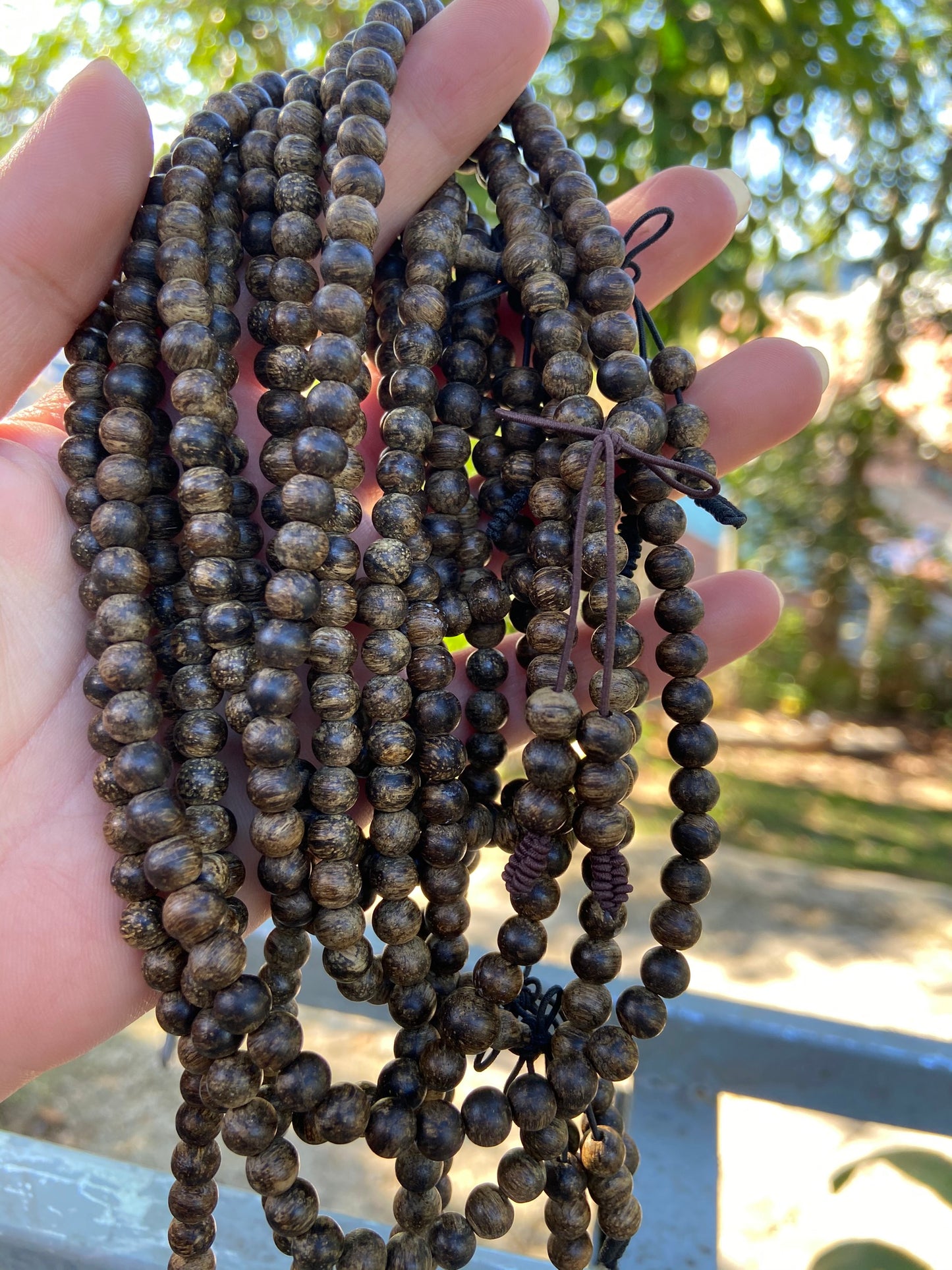 Vietnamese Wild Agarwood Bracelet 108 Beads, Mala Beads, 108 mala . Sinking