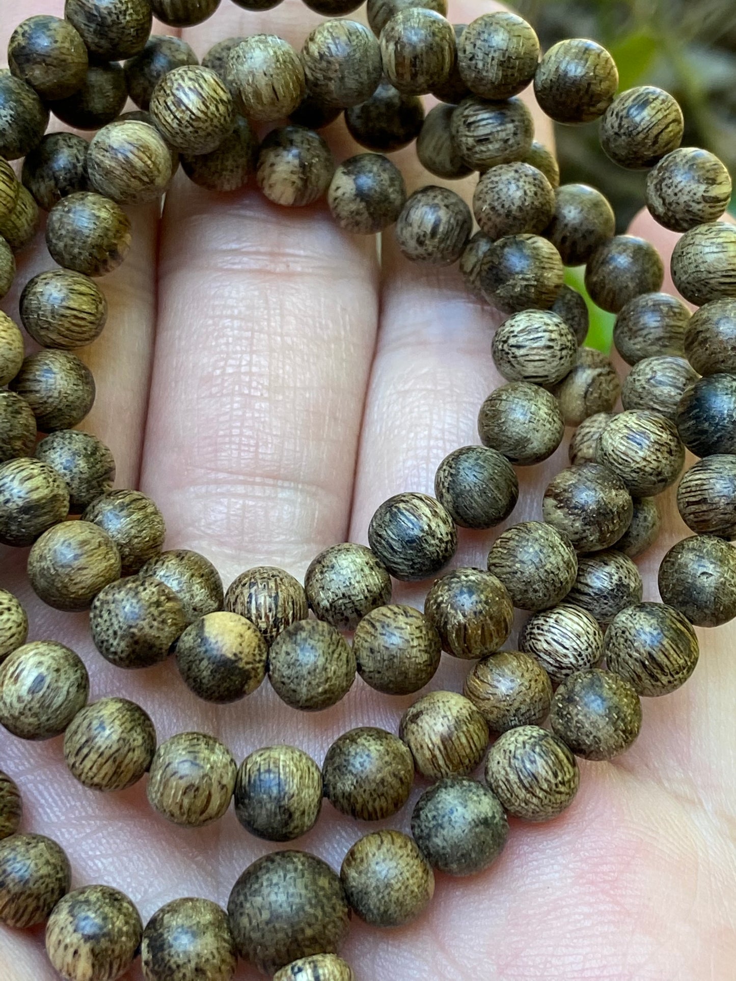 Vietnamese Agarwood Mala 108 Beads - From Forest Quang Nam , Natural Agarwood , Super Grade , Strong Aroma